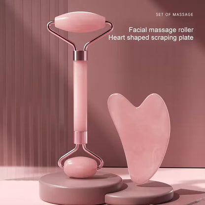 GlowSense face & eye roller used on under-eye area. GlowSense face & eye\ roller massaging cheeks 