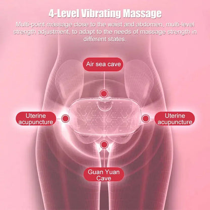 Menstrual heat relief belt worn around abdomen 