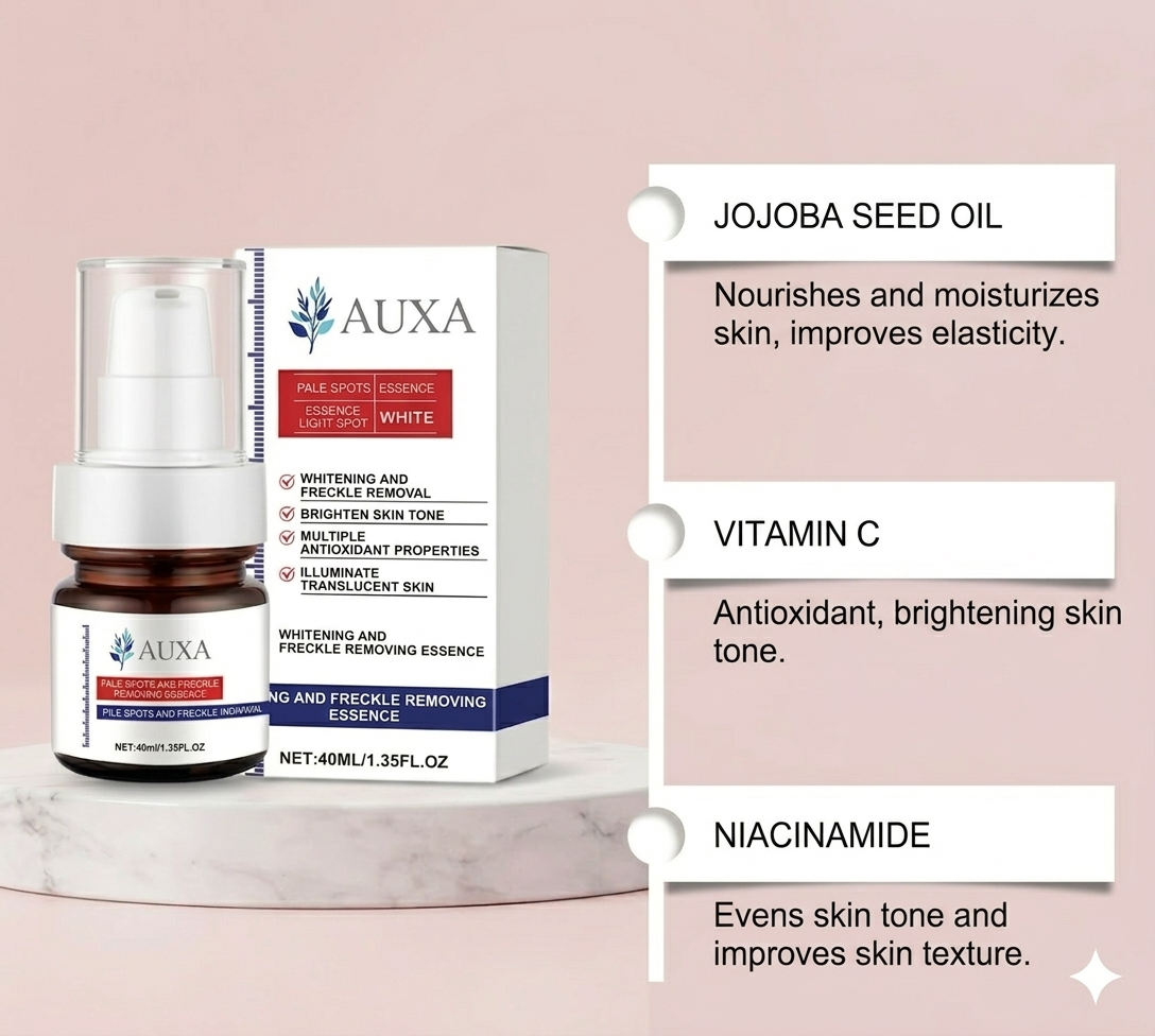 Vitamin C face cream with jojoba seed oil and niacinamide for brightening skin tone.