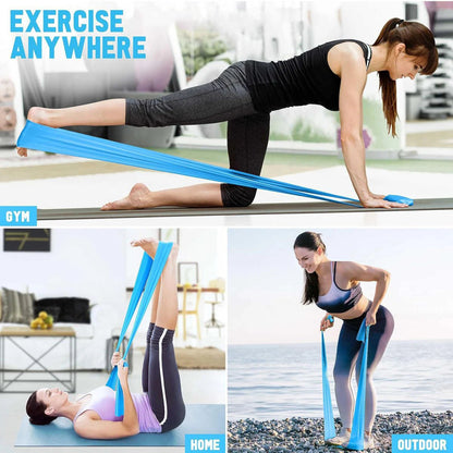 Yoga Elastic Resistance Bands being used for stretching