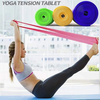 Yoga Elastic Resistance Bands being used for stretching